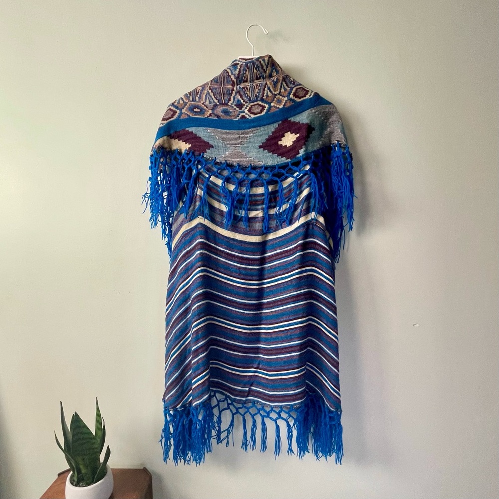 Free People Southwestern Shawl / Size L - Picture 6 of 14
